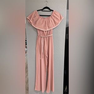 NWT Apricot Lane Pink jumpsuit. Size: S